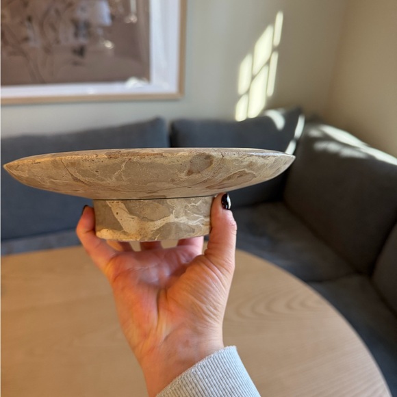 Studio McGee Round Stone Catchall *CANNOT BE BUNDLED, SINGLE OFFERS ONLY* - Picture 2 of 2